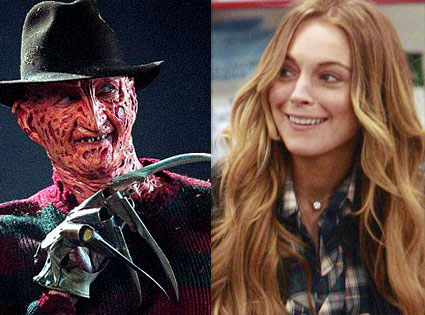 Freddy Krueger, Lindsay Lohan Freddy Krueger, Lindsay Lohan